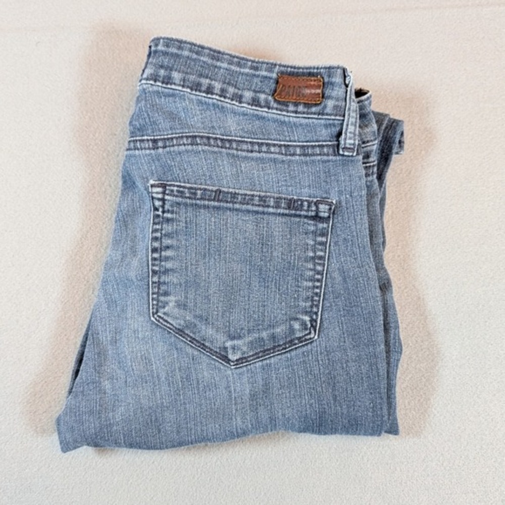 PAIGE Peg Super Skinny Jeans Women Blue‎ Denim Stretchy Slim Fit Pants